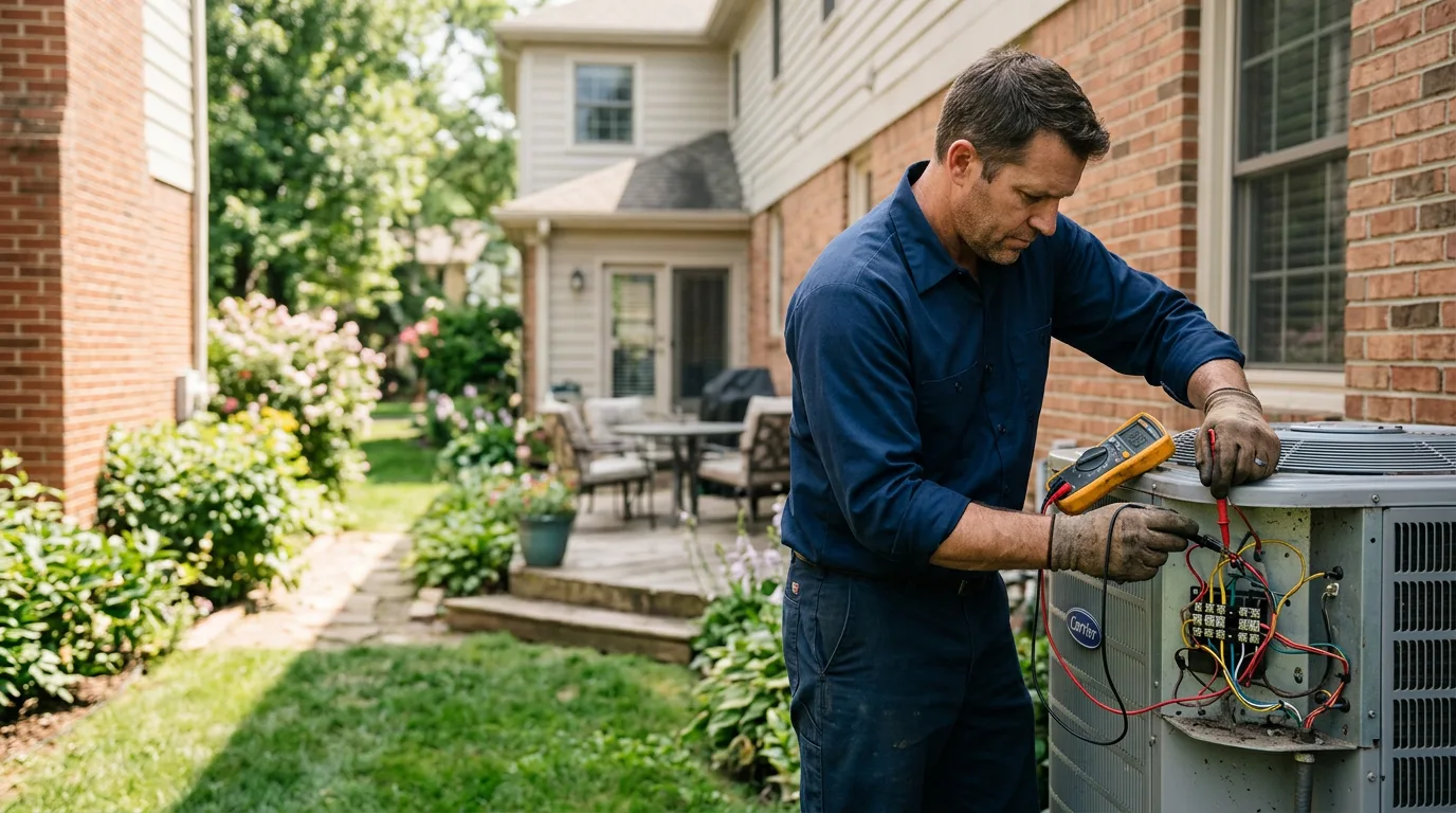 HVAC technician working near Bouckville, NY